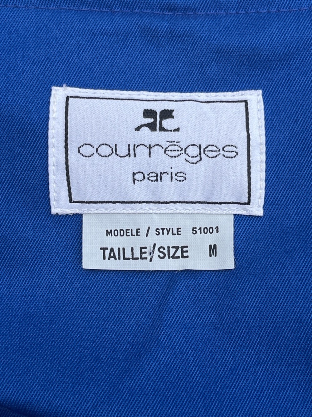 Vintage '80s Courreges Paris Nautical Royal Blue Double-Breasted Sailor Jacket - Picture 4 of 5